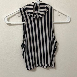 striped crop top